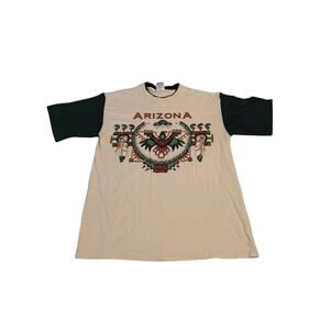Vintage H.L. Miller Arizona T Shirt Medium Graphic Print Western Single Stitch